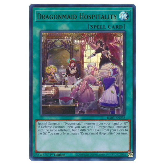 Yu-Gi-Oh! - Quarter Century Bonanza - Dragonmaid Hospitality (Ultra Rare) RA03-EN068
