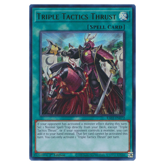 Yu-Gi-Oh! - Quarter Century Bonanza - Triple Tactics Thrust (Ultra Rare) RA03-EN072