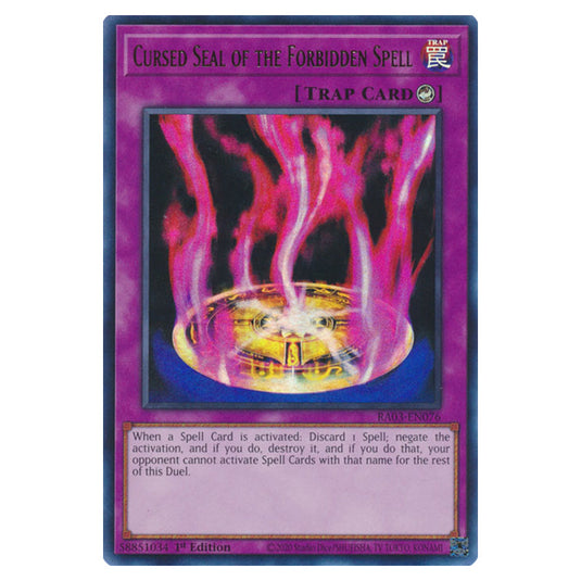 Yu-Gi-Oh! - Quarter Century Bonanza - Cursed Seal of the Forbidden Spell (Ultra Rare) RA03-EN076