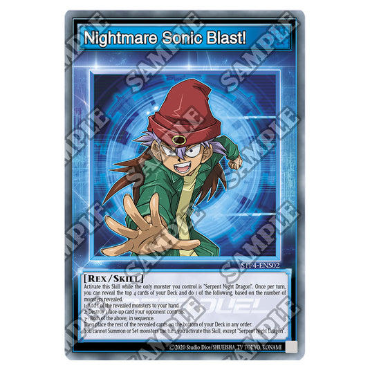 Nightmare Sonic Blast! STP4-ENS02 card from the Yu-Gi-Oh! set Speed Duel Tournament Pack 4