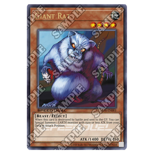 Giant Rat STP4-EN001 card from the Yu-Gi-Oh! set Speed Duel Tournament Pack 4