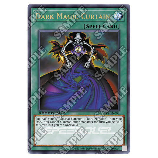 Dark Magic Curtain STP4-EN003 card from the Yu-Gi-Oh! set Speed Duel Tournament Pack 4