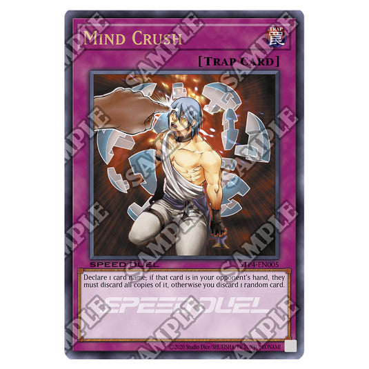 Mind Crush STP4-EN005 card from the Yu-Gi-Oh! set Speed Duel Tournament Pack 4