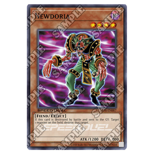 Newdoria STP4-EN007 card from the Yu-Gi-Oh! set Speed Duel Tournament Pack 4