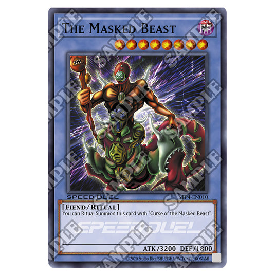 The Masked Beast STP4-EN010 card from the Yu-Gi-Oh! set Speed Duel Tournament Pack 4