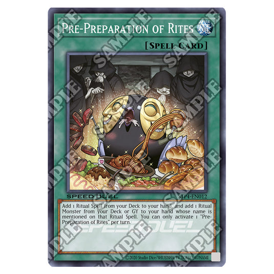 Pre-Preparation of Rites STP4-EN012 card from the Yu-Gi-Oh! set Speed Duel Tournament Pack 4