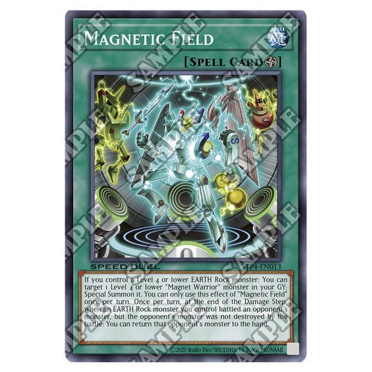 Magnetic Field STP4-EN013 card from the Yu-Gi-Oh! set Speed Duel Tournament Pack 4