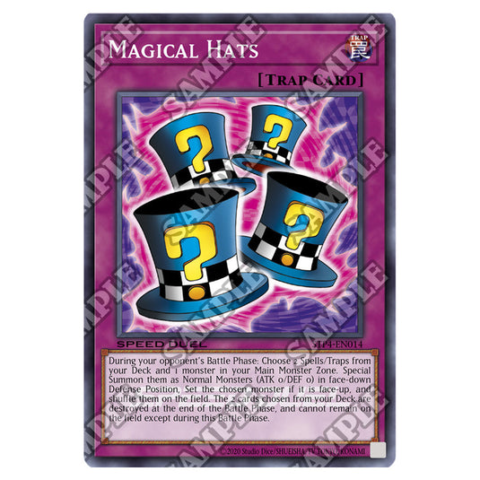 Magical Hats STP4-EN014 card from the Yu-Gi-Oh! set Speed Duel Tournament Pack 4