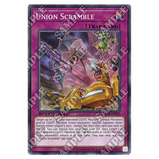 Union Scramble STP4-EN015 card from the Yu-Gi-Oh! set Speed Duel Tournament Pack 4