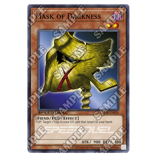 Mask of Darkness STP4-EN016 card from the Yu-Gi-Oh! set Speed Duel Tournament Pack 4