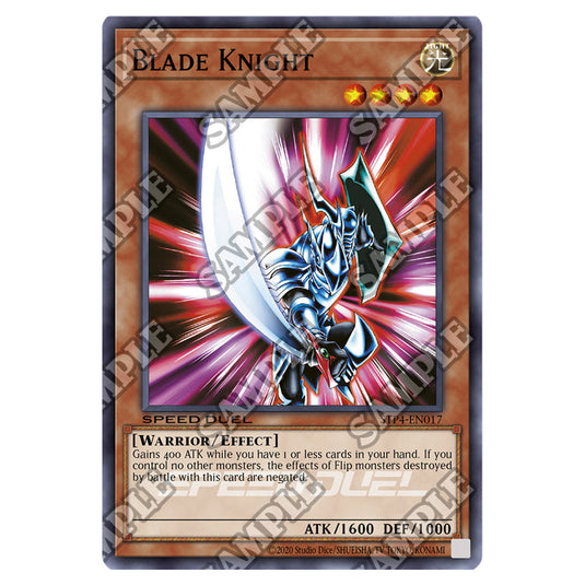 Blade Knight STP4-EN017 card from the Yu-Gi-Oh! set Speed Duel Tournament Pack 4