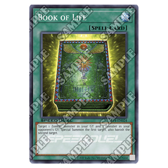 Book of Life STP4-EN024 card from the Yu-Gi-Oh! set Speed Duel Tournament Pack 4