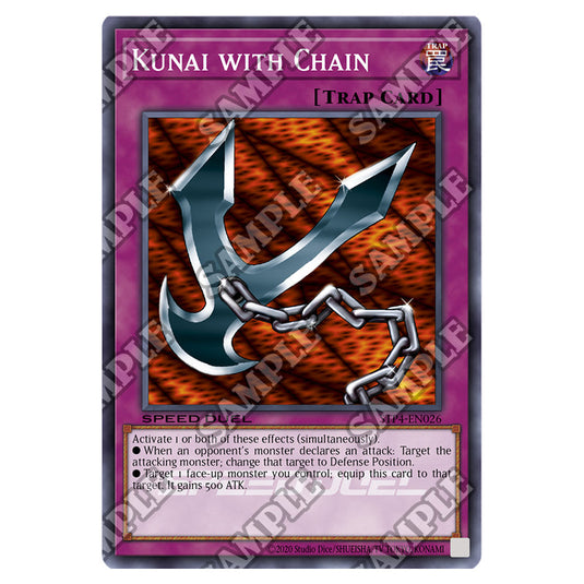 Kunai with Chain STP4-EN026 card from the Yu-Gi-Oh! set Speed Duel Tournament Pack 4