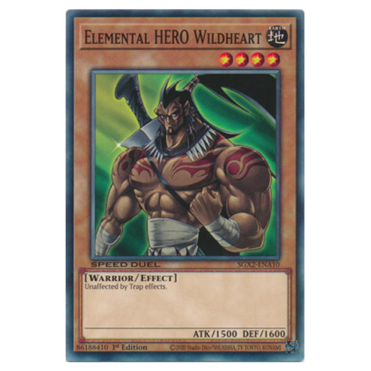 Elemental HERO Wildheart STP5-EN001 card from the Yu-Gi-Oh! set Speed Duel Tournament Pack 5