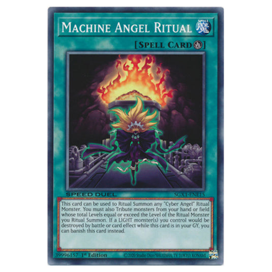 Machine Angel Ritual STP5-EN014 card from the Yu-Gi-Oh! set Speed Duel Tournament Pack 5