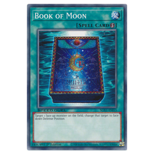 Book of Moon STP5-EN025 card from the Yu-Gi-Oh! set Speed Duel Tournament Pack 5