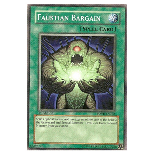 Faustian Bargain STP5-EN027 card from the Yu-Gi-Oh! set Speed Duel Tournament Pack 5