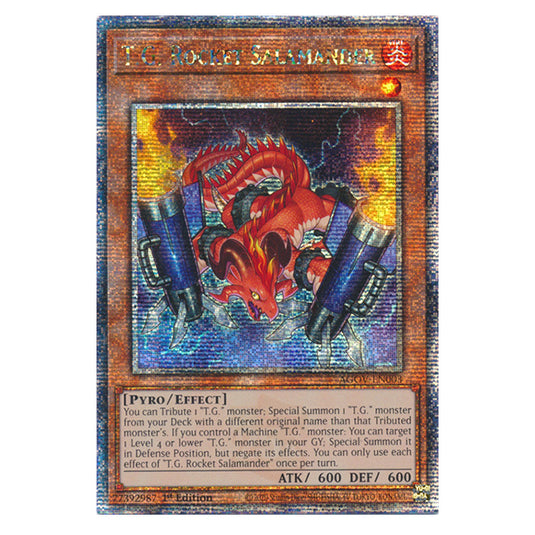 Yu-Gi-Oh! - Age of Overlord - T.G. Rocket Salamander (Quarter Century Secret Rare) AGOV-EN003a