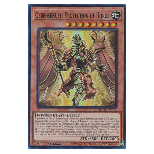 Yu-Gi-Oh! - Age of Overlord - Qebehsenuef, Protection of Horus (Super Rare) AGOV-EN014