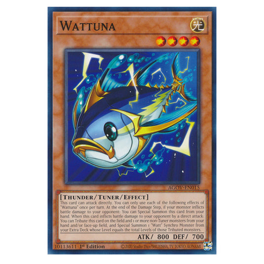 Yu-Gi-Oh! - Age of Overlord - Wattuna (Common) AGOV-EN015