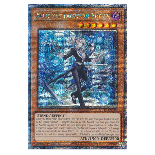 Yu-Gi-Oh! - Age of Overlord - Arias the Labrynth Butler (Quarter Century Secret Rare) AGOV-EN017a