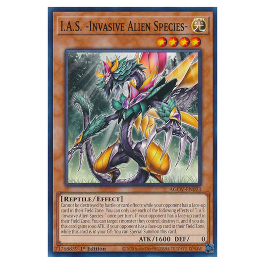 Yu-Gi-Oh! - Age of Overlord - I.A.S. -Invasive Alien Species- (Common) Yu-Gi-Oh! - Age of Overlord - I.A.S. -Invasive Alien Species- (Common)