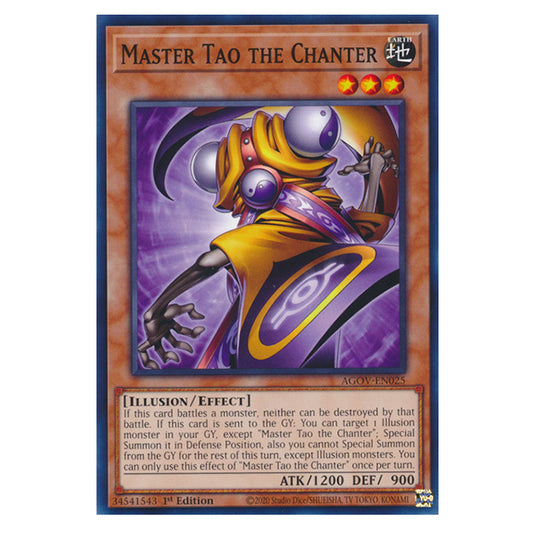 Yu-Gi-Oh! - Age of Overlord - Master Tao the Chanter (Common) AGOV-EN0 Yu-Gi-Oh! - Age of Overlord - Master Tao the Chanter (Common) AGOV-EN0