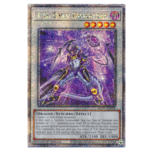 Yu-Gi-Oh! - Age of Overlord - T.G. Over Dragonar (Quarter Century Secret Rare) AGOV-EN035a