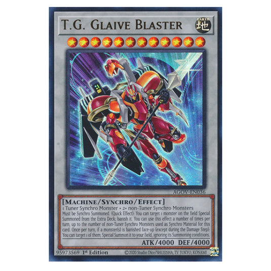 Yu-Gi-Oh! - Age of Overlord - T.G. Glaive Blaster (Ultra Rare) AGOV-EN036