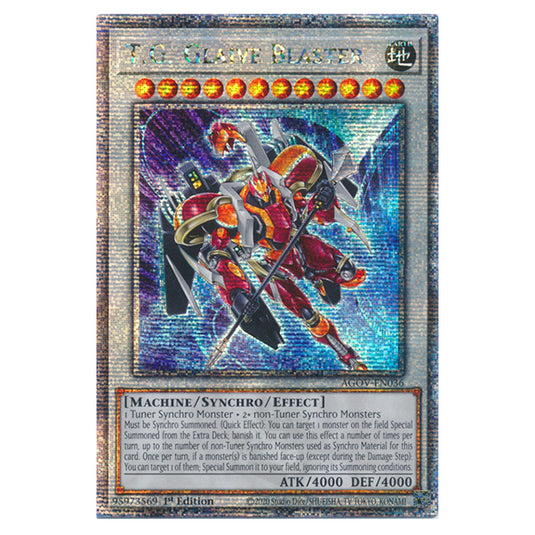 Yu-Gi-Oh! - Age of Overlord - T.G. Glaive Blaster (Quarter Century Secret Rare) AGOV-EN036a