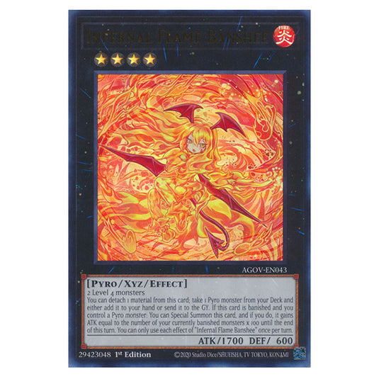 Yu-Gi-Oh! - Age of Overlord - Infernal Flame Banshee (Ultra Rare) AGOV-EN043