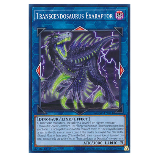 Yu-Gi-Oh! - Age of Overlord - Transcendosaurus Exaraptor (Common) AGOV-EN044