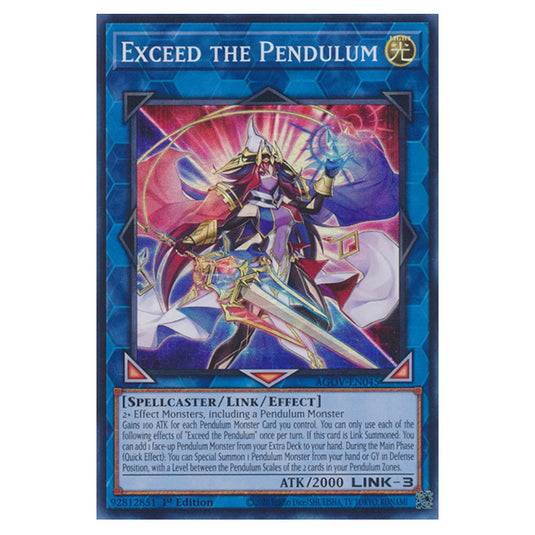 Yu-Gi-Oh! - Age of Overlord - Exceed the Pendulum (Super Rare) AGOV-EN045