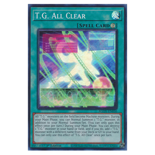 Yu-Gi-Oh! - Age of Overlord - T.G. All Clear (Super Rare) AGOV-EN050