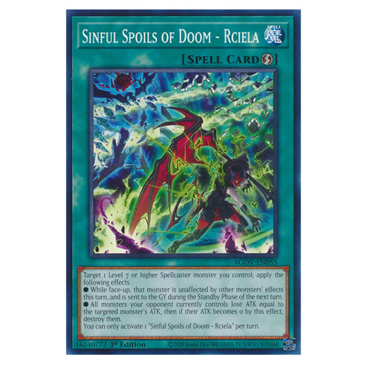 Yu-Gi-Oh! - Age of Overlord - Sinful Spoils of Doom - Rciela (Common) AGOV-EN055
