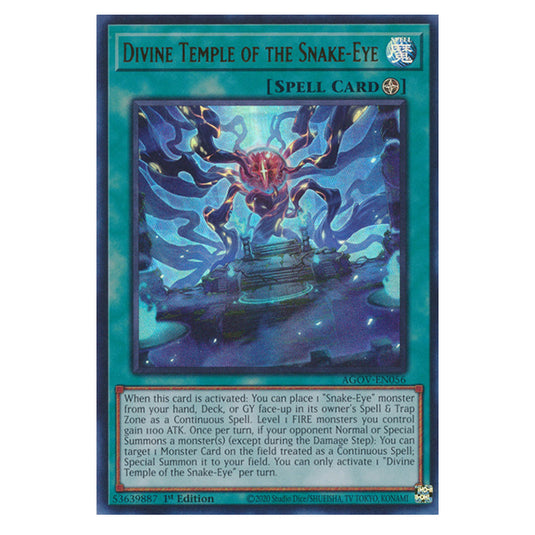 Yu-Gi-Oh! - Age of Overlord - Divine Temple of the Snake-Eye (Ultra Rare) AGOV-EN056