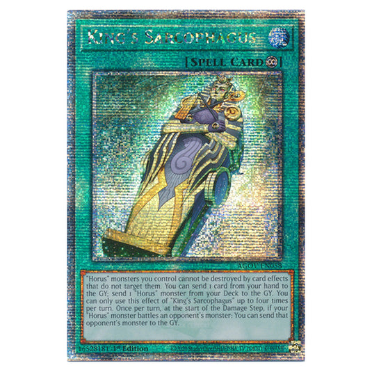 Yu-Gi-Oh! - Age of Overlord - King's Sarcophagus (Quarter Century Secret Rare) AGOV-EN058a