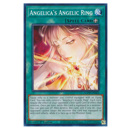 Yu-Gi-Oh! - Age of Overlord - Angelica's Angelic Ring (Common) AGOV-EN065