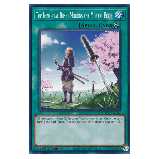 Yu-Gi-Oh! - Age of Overlord - The Immortal Bushi Mourns the Mortal Body (Common) AGOV-EN067