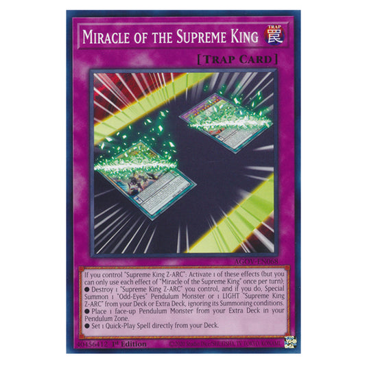 Yu-Gi-Oh! - Age of Overlord - Miracle of the Supreme King (Common) AGOV-EN068