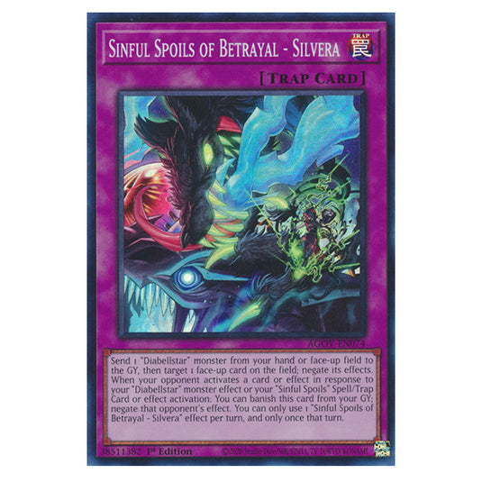 Yu-Gi-Oh! - Age of Overlord - Sinful Spoils of Betrayal - Silvera (Super Rare) AGOV-EN074