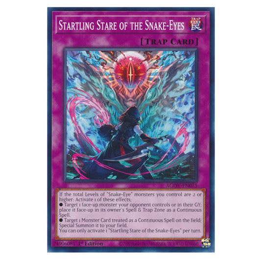 Yu-Gi-Oh! - Age of Overlord - Startling Stare of the Snake-Eyes (Common) AGOV-EN075