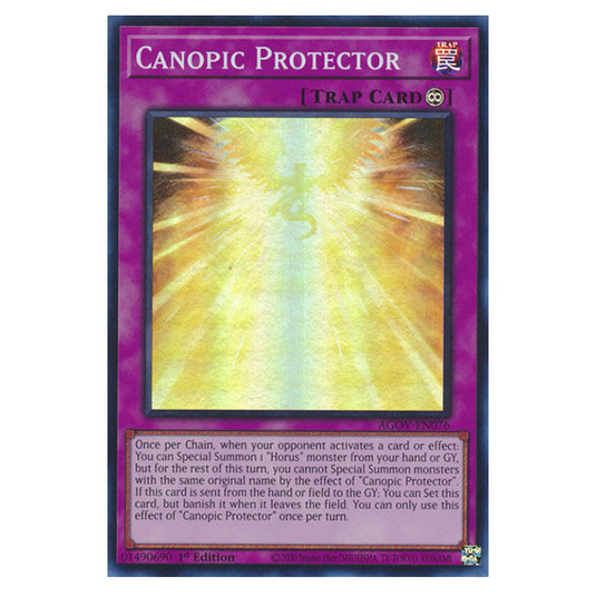 Yu-Gi-Oh! - Age of Overlord - Canopic Protector (Super Rare) AGOV-EN076