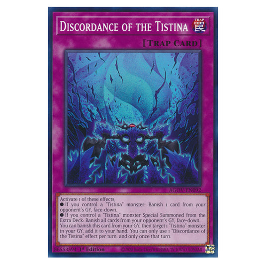 Yu-Gi-Oh! - Age of Overlord - Discordance of the Tistina (Common) AGOV-EN092