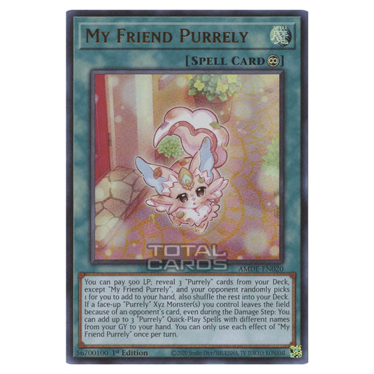 Yu-Gi-Oh! - Amazing Defenders - My Friend Purrely (Collector's Rare) A Yu-Gi-Oh! - Amazing Defenders - My Friend Purrely (Collector's Rare) A