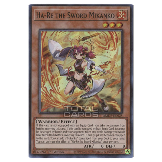 Yu-Gi-Oh! - Amazing Defenders - Ha-Re the Sword Mikanko (Super Rare) AMDE-EN025