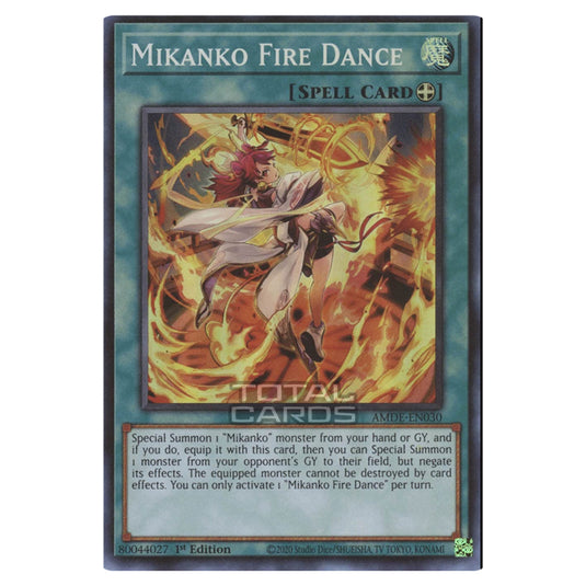 Yu-Gi-Oh! - Amazing Defenders - Mikanko Fire Dance (Super Rare) AMDE-E Yu-Gi-Oh! - Amazing Defenders - Mikanko Fire Dance (Super Rare) AMDE-E