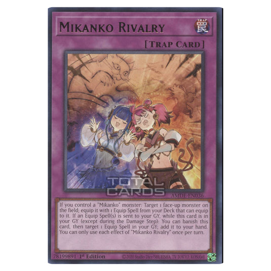 Yu-Gi-Oh! - Amazing Defenders - Mikanko Rivalry (Rare) AMDE-EN036 Yu-Gi-Oh! - Amazing Defenders - Mikanko Rivalry (Rare) AMDE-EN036