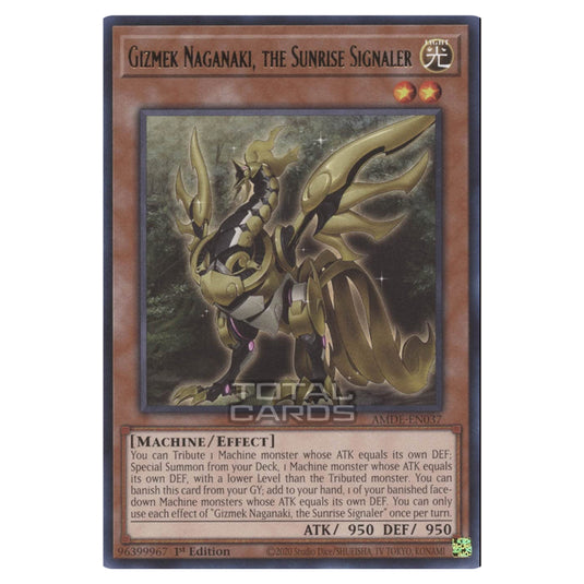 Yu-Gi-Oh! - Amazing Defenders - Gizmek Naganaki, the Sunrise Signaler (Rare) AMDE-EN037