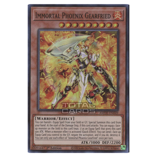 Yu-Gi-Oh! - Amazing Defenders - Immortal Phoenix Gearfried (Super Rare) AMDE-EN049
